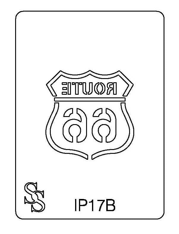 IMPRESSION PLATE IP17B ROUTE  66